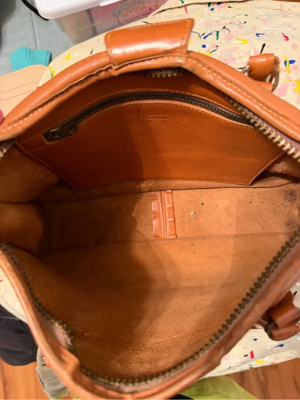 VTG Bonnie Cashin for Meyers Classic Tan Leather Satchel Bag